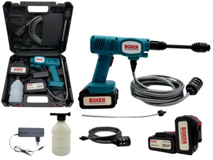 Boxer BX-7011 Akumulátorový tlakový čistič + Náhradní baterie 2x36V