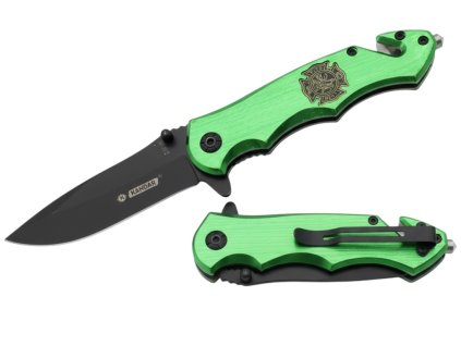 Turistický zavírací nůž Kandar N138 – zelený, 21 cm