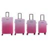 SUMMIT 2421 Cestovní kufry – ombré v tmavě růžové barvě | TSA zámek | 360° kola | PC materiál