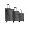 ORLACS 6004 Cestovní kufr sada – šedá barva | 360° kolečka | Textilní materiál