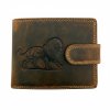 Pánská pravá kožená peněženka – motiv lva