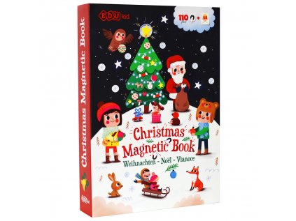 EDUkid Magnetická kniha Vianoce – Christmas Magnetic Book