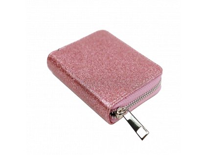 Busy Lizzie Trblietavá peňaženka na zips Ružová