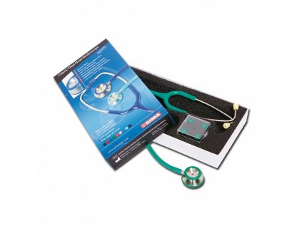 GIMA CLASSIC DUAL HEAD STETHO, Stetoskop pre internú medicínu, svetlo zelený