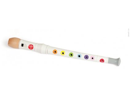 Janod Drevený hudobný nástroj flauta pre deti Confetti so zvukom