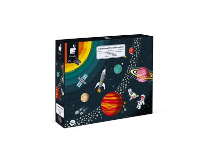 Janod Vzdelávacie puzzle Vesmír a slnečná sústava 100 ks