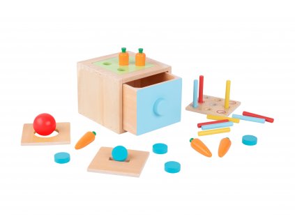 Tooky Toy Montessori box Vkladačka 4v1