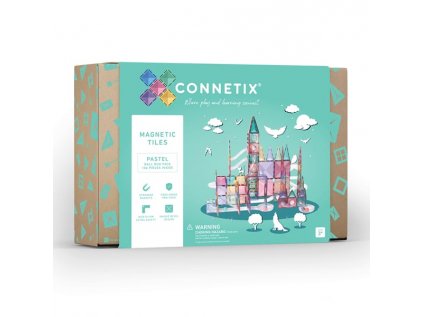 Connetix magnetická stavebnica - Pastel Ball Run Pack 106 kusov