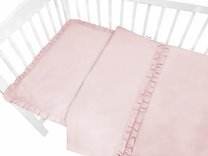 Baby Nellys 2-dielne bavlnené obliečky, Royal - ružové