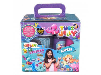 TUBAN Tubi Jelly Kreatívny set s akváriom XL Morská panna