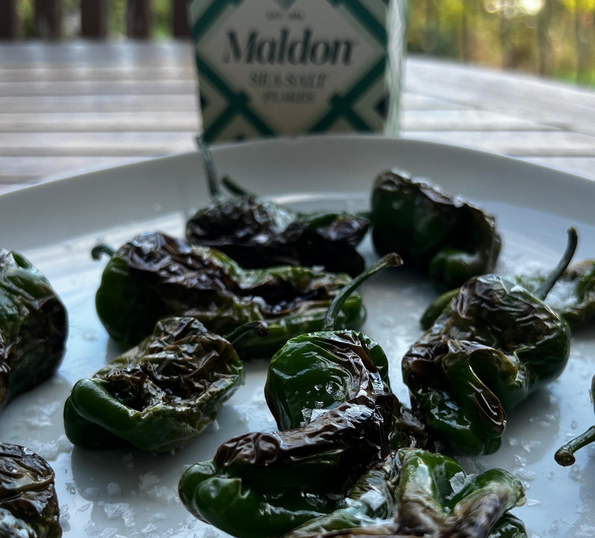 Pimientos de Padrón s Maldonskou solí