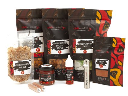 Carolina reaper box s nerezovou klucenkou