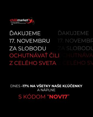 Dnes si pripomíname slobodu, ktorá nám umožňuje objavovať svet… aj jeho najštipľavejšie chute. ❤️‍🔥 Ďakujeme 17. novembru...