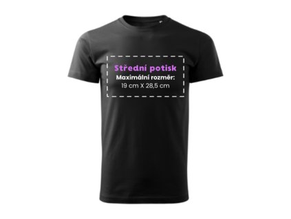 Střední potisk - trička