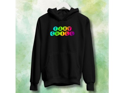 mikina hoodie fakt chill černá