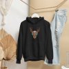 mikina hoodie jelen černá