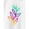 bílé tričko neon flower