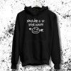 mikina hoodie nechám si to projít hlavou černá