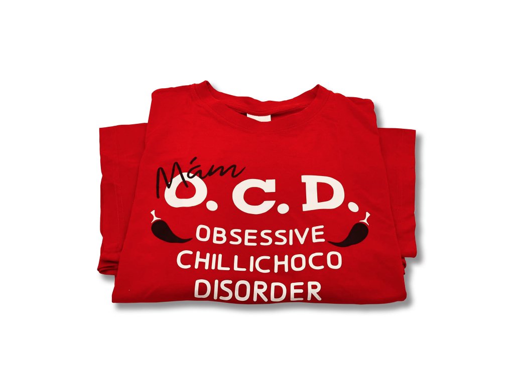 ChilliChoco triko OCD červené