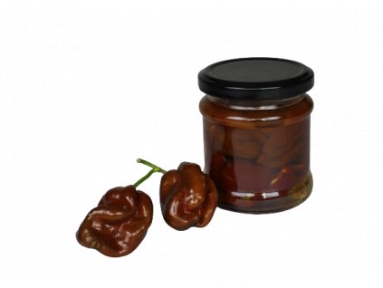 Nakládané chilli Habanero Chocolate ve sladkokyselém nálevu
