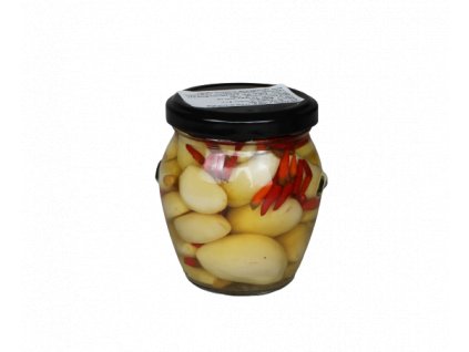 Česnek s chilli ve sladkokyselém nálevu