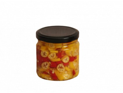 Nakládané chilli Cayenne ve sladkokyselém nálevu