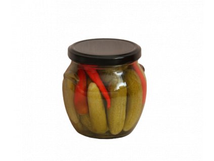 Nakládané okurky s chilli ve sladkokyselém nálevu