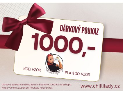 Dárkový poukaz 1000 Kč