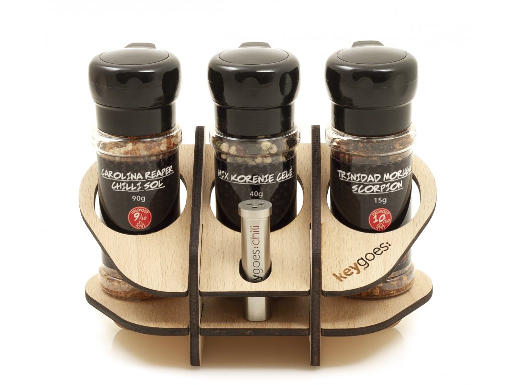 DREVENÝ STOJAN S KORENIČKOU KEYGOES: Chili