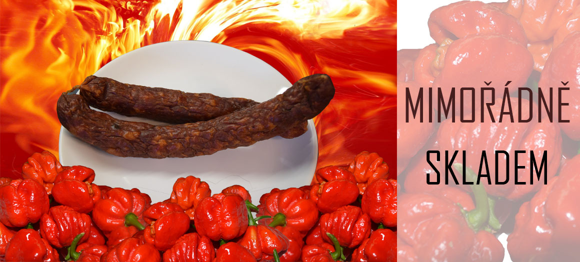 Chilli klobása s Morugou- extrémně pálivá