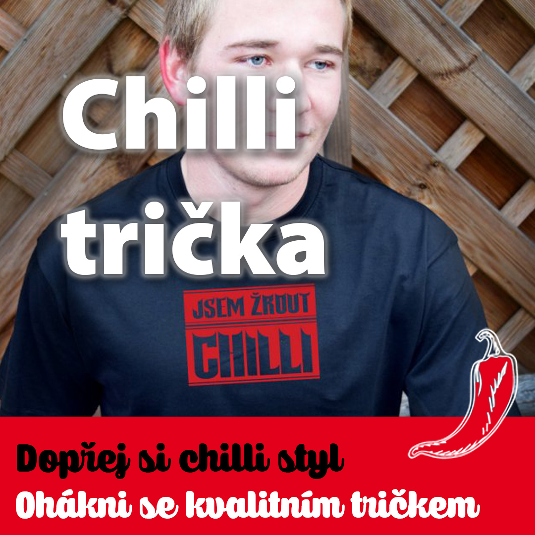 Obečení pro muže s motivy chilli