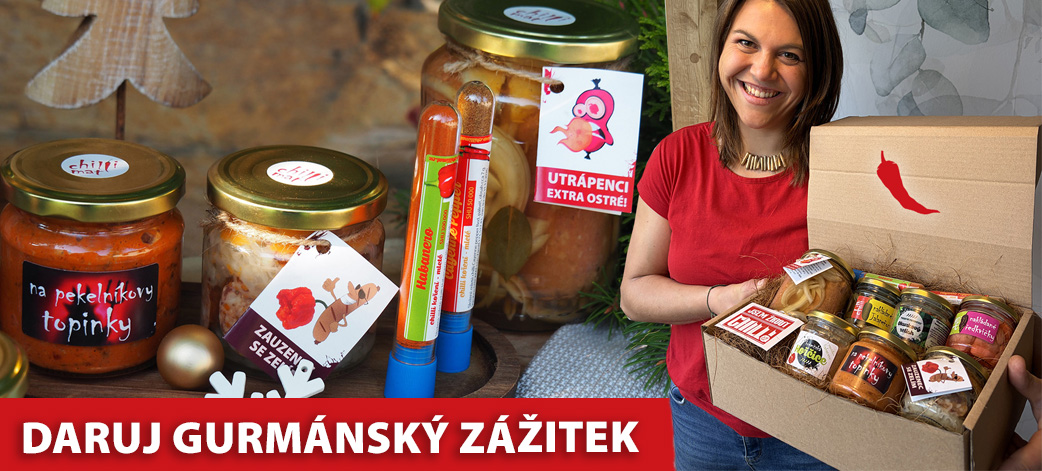 Chilli dárek - daruj nakládané chilli pochoutky