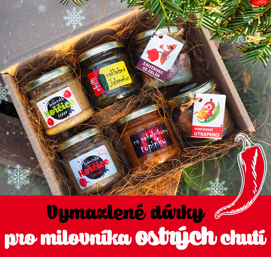 dárkové koše s chilli pochoutkami
