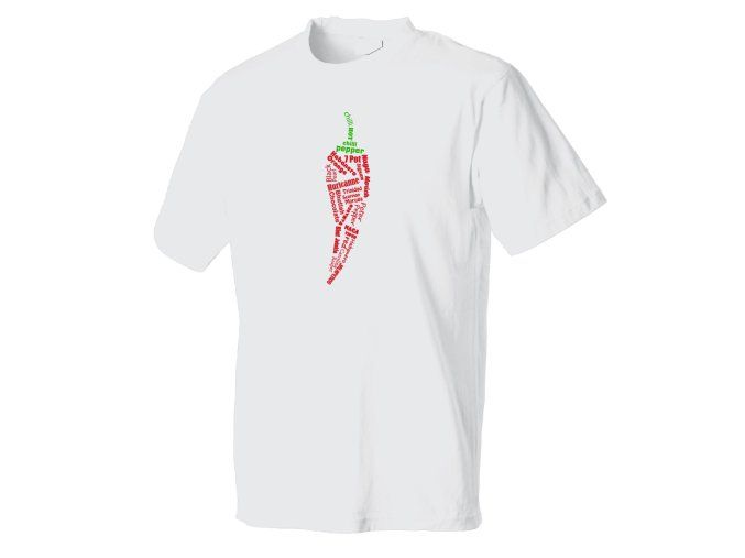 26 Pánské tričko druhy Chilli bílé