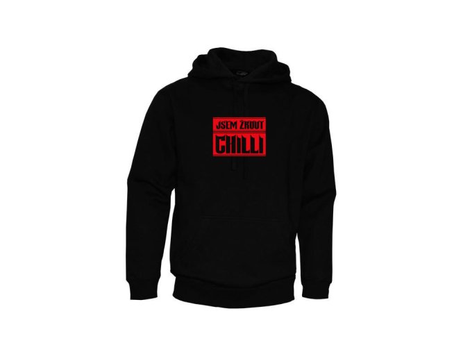 Černá mikina chilli paprička jsem žrou chilli
