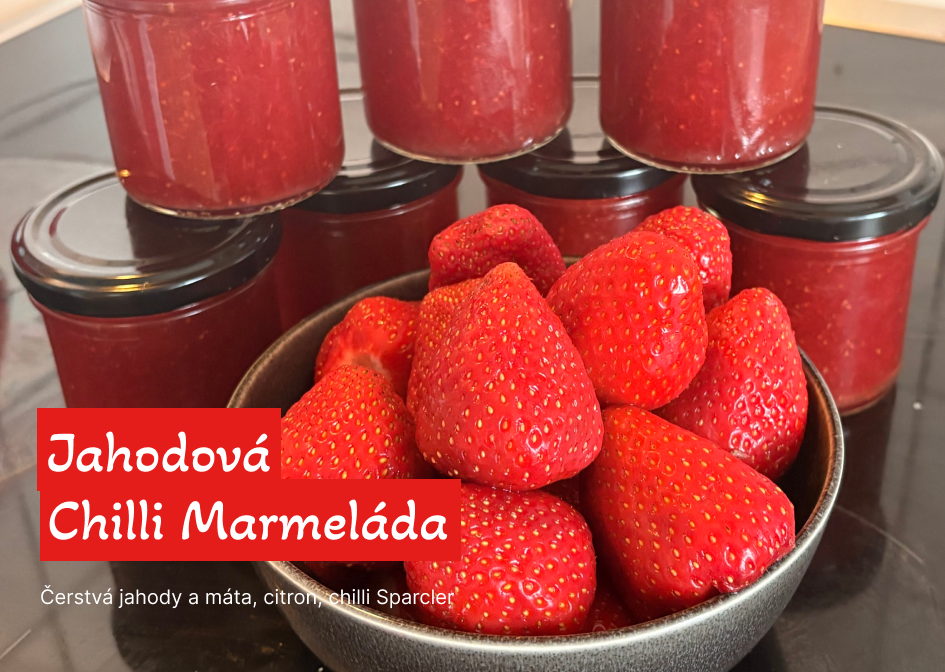 Jahodová chilli marmeláda