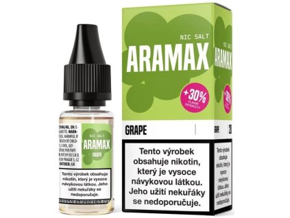 liquid aramax salt grape 10ml 20mg