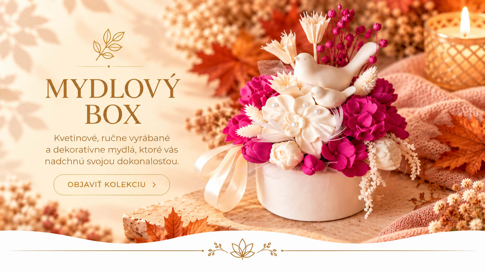 Kvetinový mydlový box