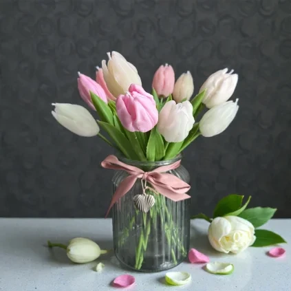 Sójová sviečka Tulipán