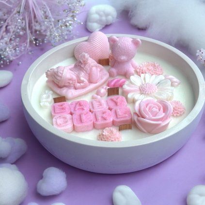 Sójová sviečka Baby Shower