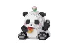 Panda stavebnice – Sestavte roztomilou pandu s květinou!