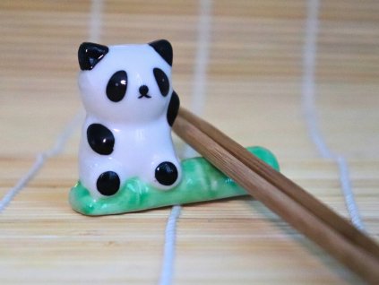 Panda - keramická podložka na hůlky