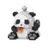 Panda stavebnice – Sestavte roztomilou pandu s květinou!