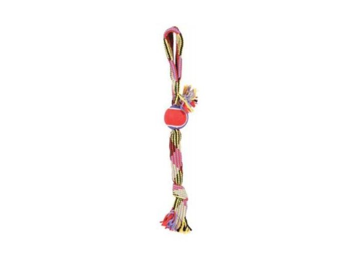 hracka pes tennis ball rope laso 50cm zolux