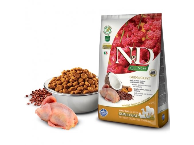 N&D Quinoa DOG Skin & Coat Quail & Coconut 2,5kg