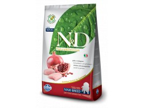 17096 nd grain free dog puppy maxi chicken pomegranate