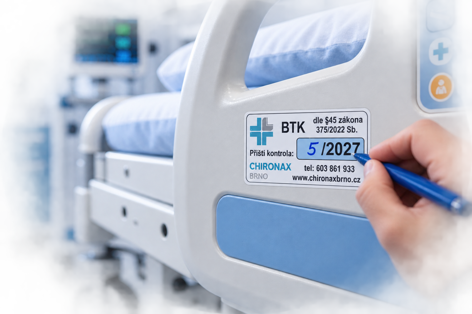 Označení zdravotnického prostředku po provedení BTK