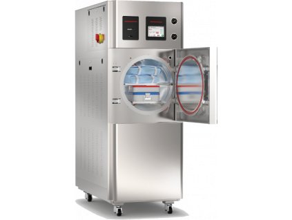 gs double door hospital autoclave open