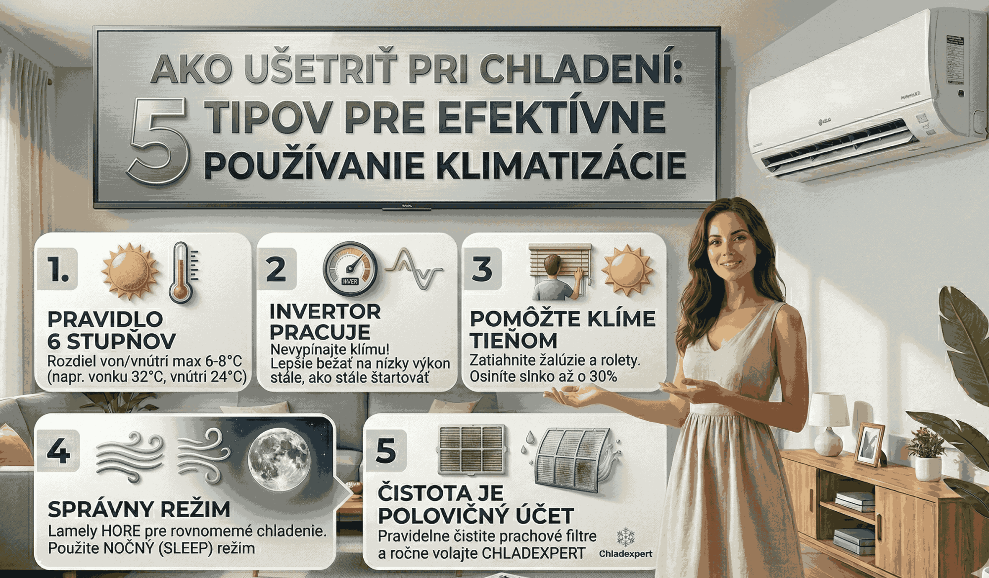 Ako ušetriť pri chladení: 5 tipov pre efektívne používanie klimatizácie