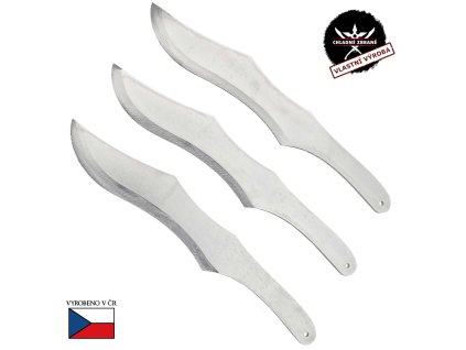 Velký vrhací nůž "PROFI CUTLERY" nerezový - Sada 3 kusy